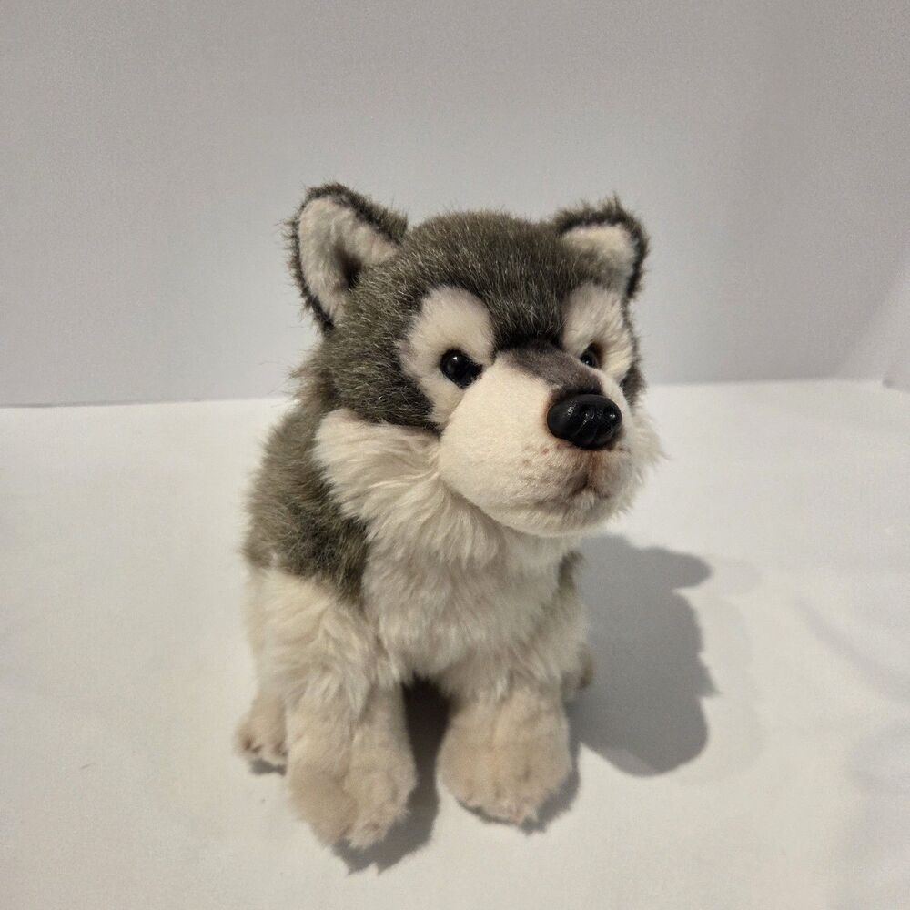 Demdaco Nat & Jules Wolf Plush 12" inch Tall Stuffed Animal